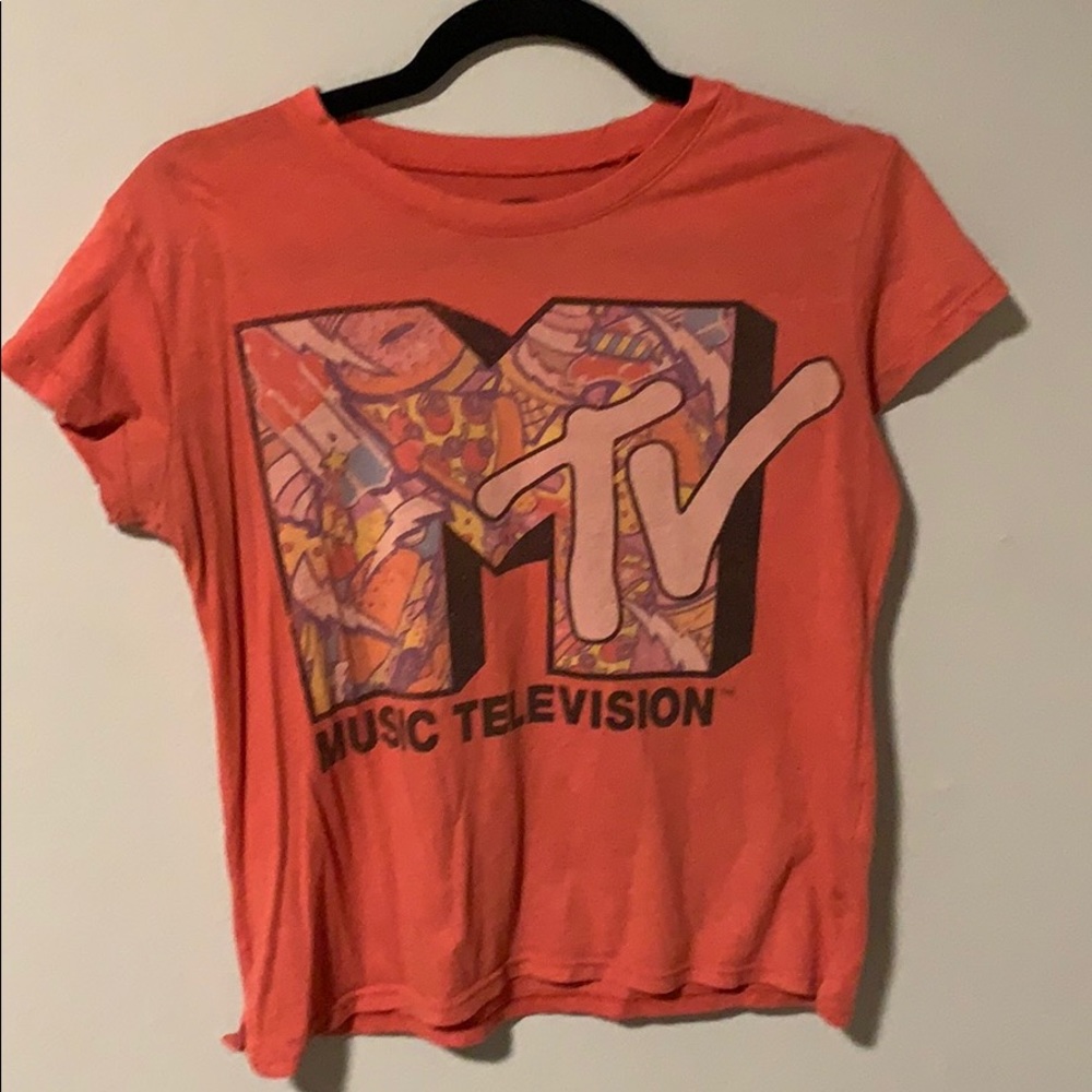 MTV music television pink t shirt